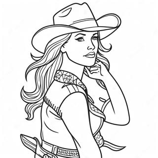 Cowgirl Malarbild 76319-19207