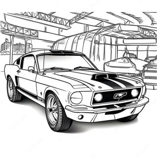 Mustang Gt Malarbild 76395-19265