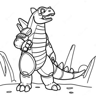 Mechagodzilla Ropande Malarbild 76424 19300