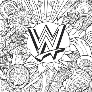 Wwe Logotyp Malarbild 76448-19315