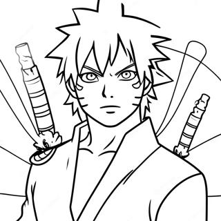 Sasuke I Sage Mode Malarbild 76577 19422