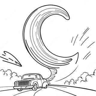 Snurrande Tornado Malarbild 76909 19682