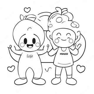 Tecknade Karaktarer Som Framjar Valmaende Malarbild 77373-20023