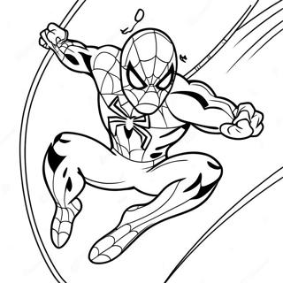 Dynamisk Spiderman 2099 Svingande Malarbild 77396-20030