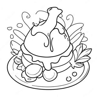 Fargglad Scen Med Grona Agg Och Skinka Malarbild 77475 20100