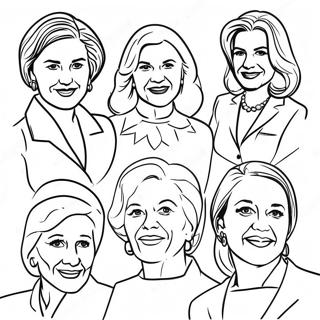 Beromda Kvinnliga Ledare Malarbild 77784-20336