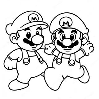 Luigi Och Mario Aventyr Malarbild 78454-20850