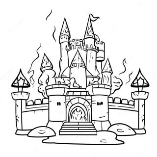 Bowsers Eldsprutande Slott Malarbild 78456 20859