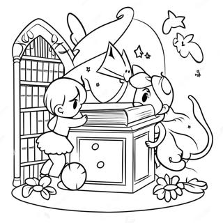 Magiskt Bibliotek Med Alvor Malarbild 78482-20880