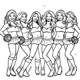 Dallas Cowboys Cheerleaders Malarbild 78817-21130