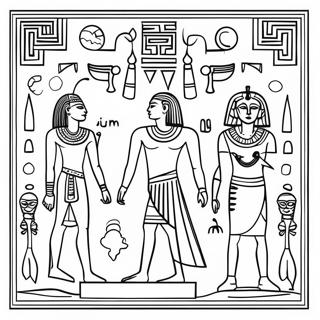 Malarbild Med Hieroglyfer Fran Det Antika Egypten 78869-21169