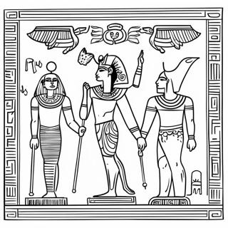 Malarbild Med Hieroglyfer Fran Det Antika Egypten 78869-21170