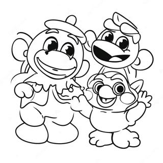 Malarbild Av Aventyrliga Muppet Babies 78894-21190