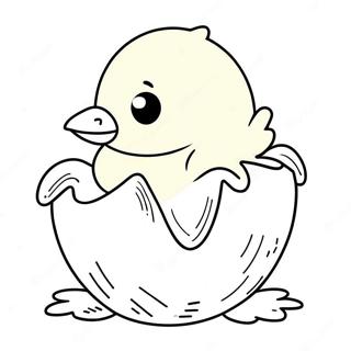 Luddig Malarbild Av Kyckling Som Klacks Ur Agg 78921-21217