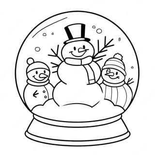 Snoglob Med Snogubbe Och Vanner Malarbild 78947-21237