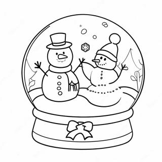 Snoglob Med Snogubbe Och Vanner Malarbild 78947-21240