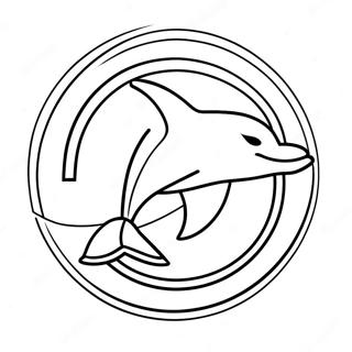 Miami Dolphins Logotyp Malarbild 79537-21688