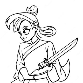 Muichiro Med Svard Malarbild 79769-21859