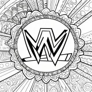 Wwe Logotyp Malarbild 80055 22081