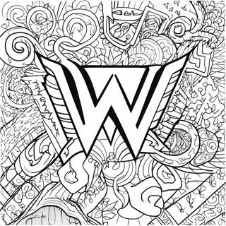 Wwe Logotyp Malarbild 80055 22082