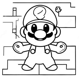 8 Bit Mario Målarbilder