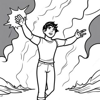 Percy Jackson Med Blixten Malarbild 80182-22180