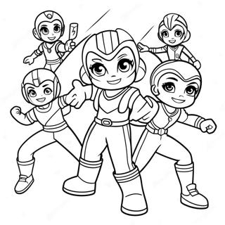 Regnbagsrangers Team Action Malarbild 80286-22262