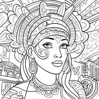 Fargglad Chicano Mural Malarbild 80339-22307