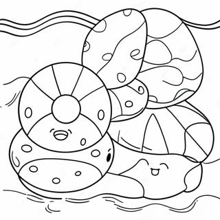 Fargglada Poolflottorer Malarbild 80518-22447