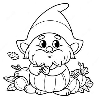 Sot Host Gnome Med Pumpa Malarbild 80694-22578