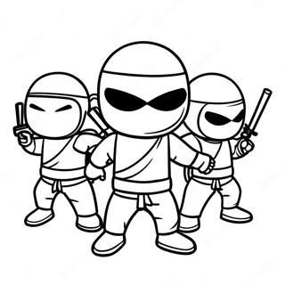 Modiga Spion Ninja Team Malarbild 80721-22602