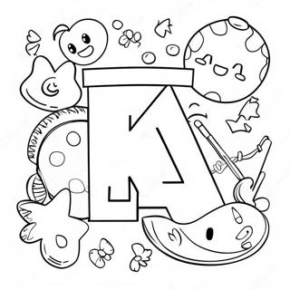 Fargglad Forskole Alfabet Malarbild 80849 22701
