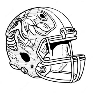 Spannande Super Bowl 2024 Maskot Malarbild 80874-22720