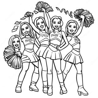 Super Bowl 2024 Cheerleaders Malarbild 80876-22727
