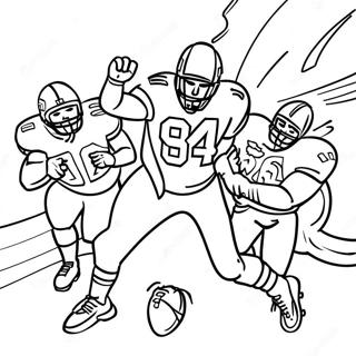 Actionfylld Super Bowl 2024 Spelscen Malarbild 80877-22730