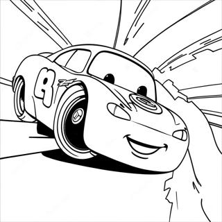 Lightning Mcqueen Tavlar Vid Solnedgang Malarbild 8112-663