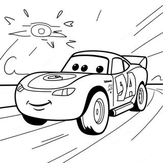 Lightning Mcqueen Tavlar Vid Solnedgang Malarbild 8112-664