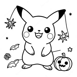 Halloween Pikachu Malarbild 81414-23136