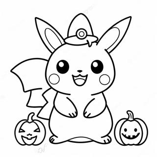 Sot Halloween Pikachu Med Pumpa Malarbild 81415-23137