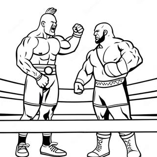 Wwe Mästerskapsmatch Målarbild Målarbilder
