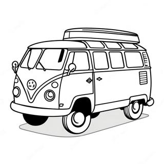 Retro Campare Van Malarbild 82011-23610