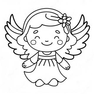 Gladjefull Angel Med Vingar Malarbild 82215-23795