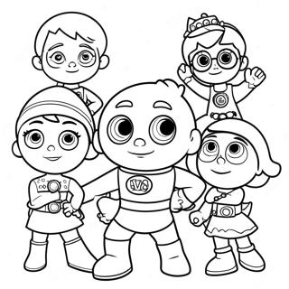 Super Why Och Vanner Farglaggningssida 82367-23905