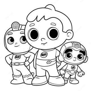 Super Why Och Vanner Farglaggningssida 82367-23906