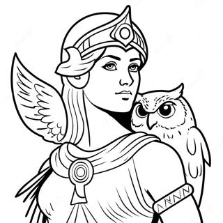 Athena Med Uggla Malarbild 82575-24069