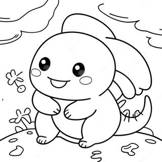 Glad Squishmallow Axolotl Malarbild 82909-24329