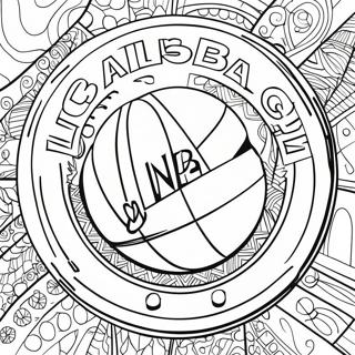 Nba Logotyp Malarbild 83036-24422