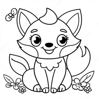 Glad Kawaii Rav Med En Fjaril Malarbild 83090 24474