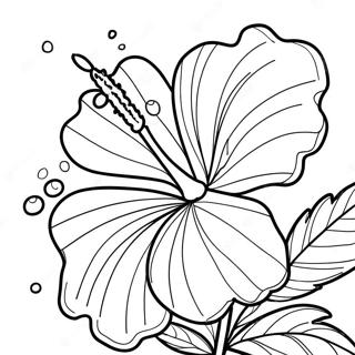 Hibiskusblomma Malarbild 83393 24708