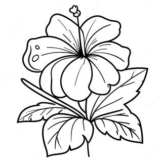 Tropisk Hibiskus Malarbild 83394-24710